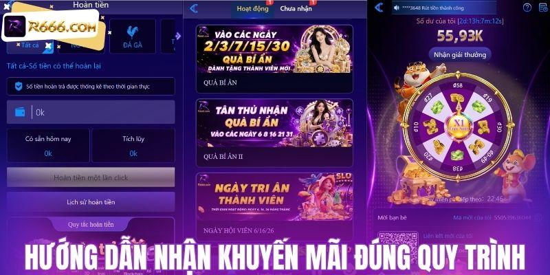 Hướng dẫn nhận khuyến mãi R666 đúng quy trình